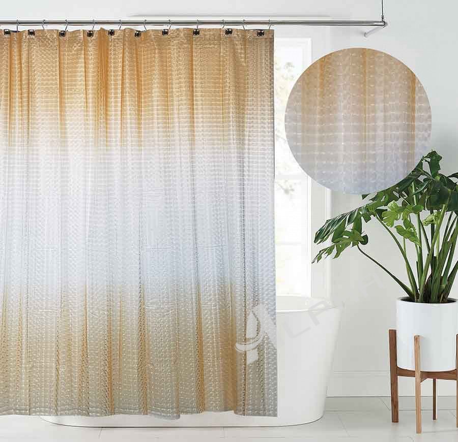 PEVA Gradient Mist Shower Curtain, 70x72'', ivory