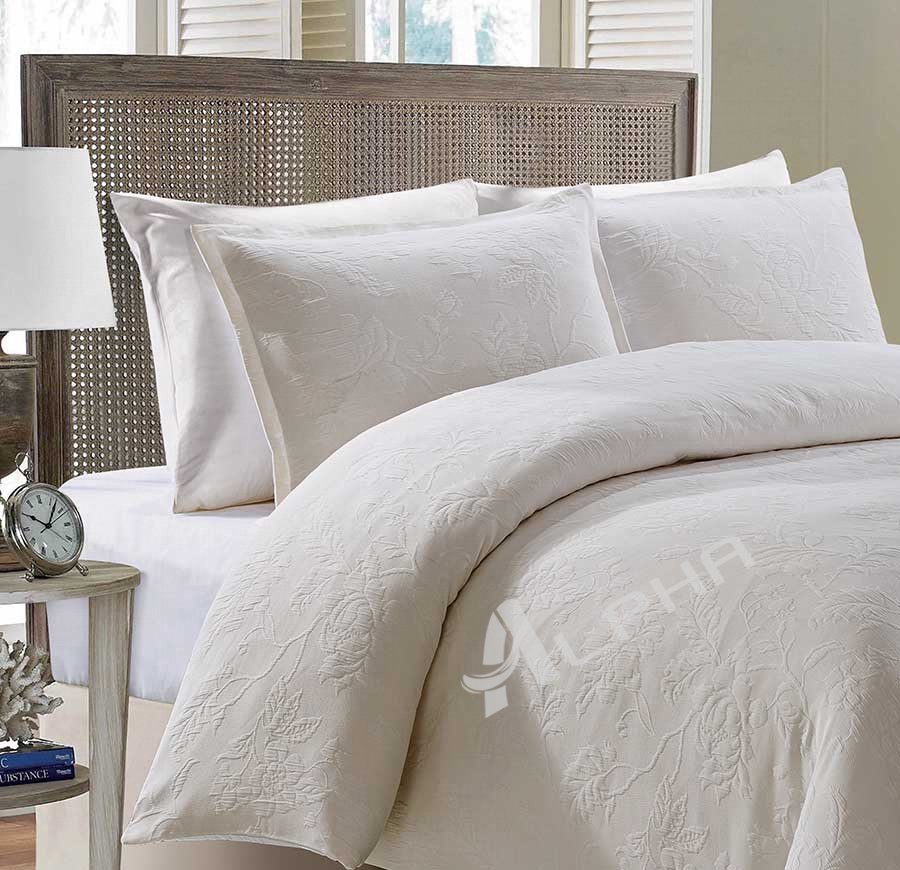 Discover embroidered comforter bedding sets with quilted and jacquard designs