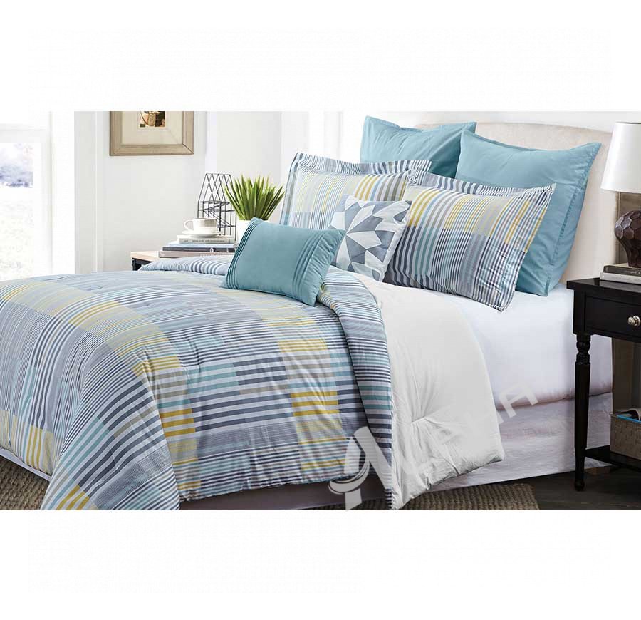 Cameron striped Comforter set 7-piece set