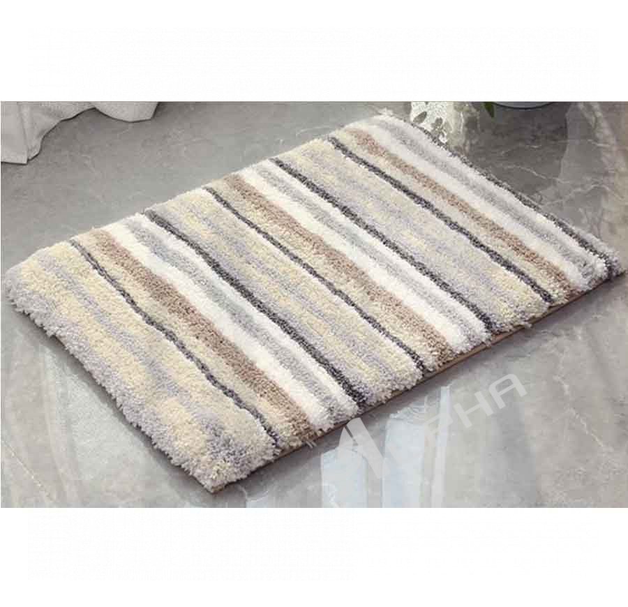 Home absorbent striped carpet, gradient yellow