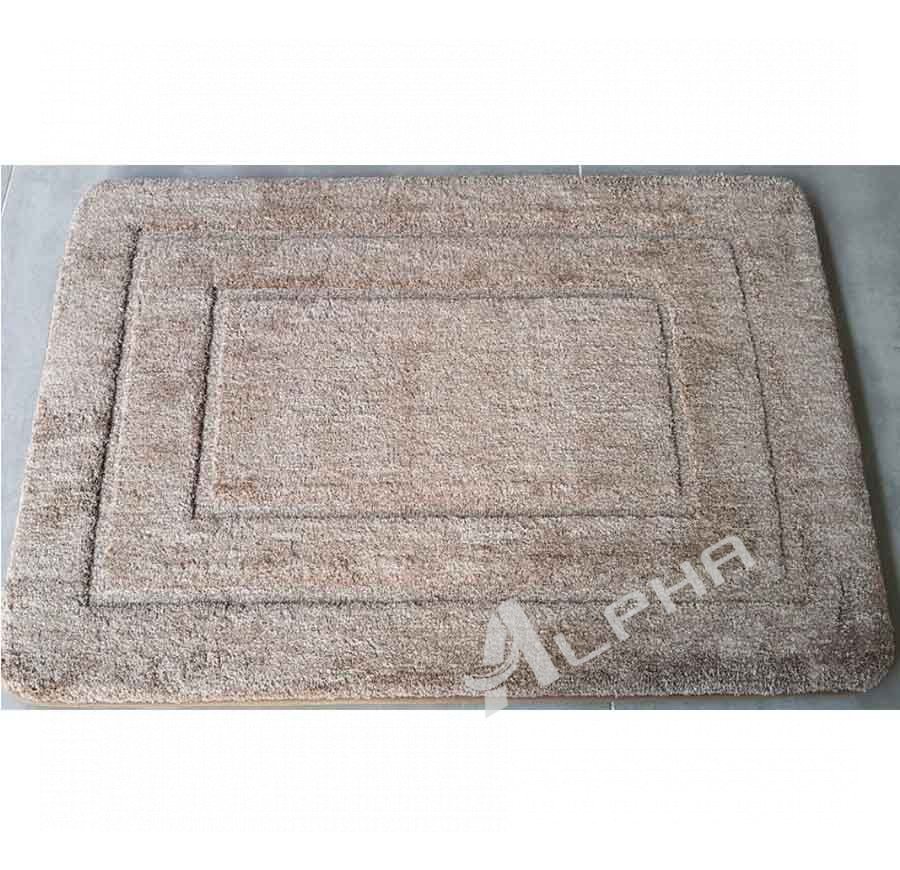 Light curry color microfiber water-absorbent anti-slip bathroom floor mat