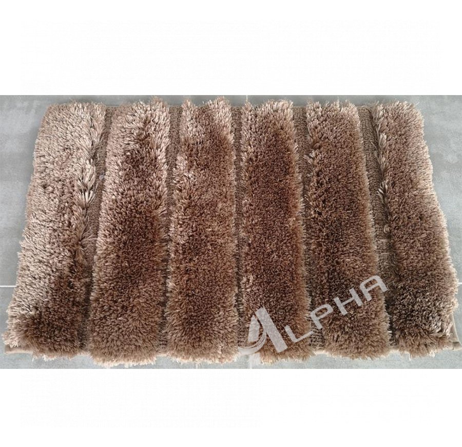 Brown Microfiber Bathroom Mat