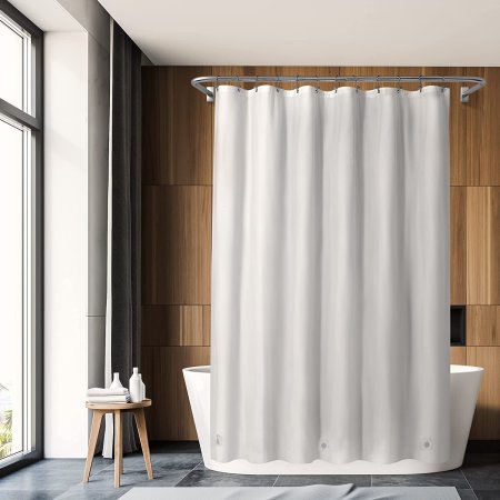 New 2023 white waterproof PEVA shower curtain Liner 5G 8G 10G