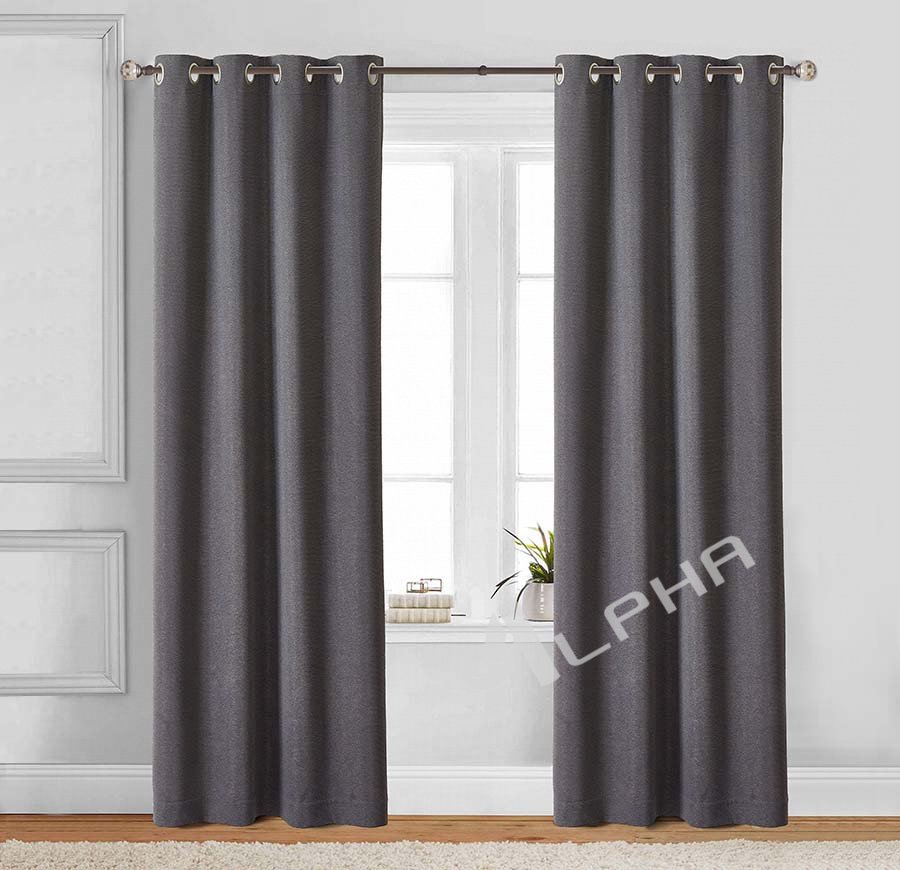 Jaxson Soft Everyday Blackout Dark Grey Window Panel Pair