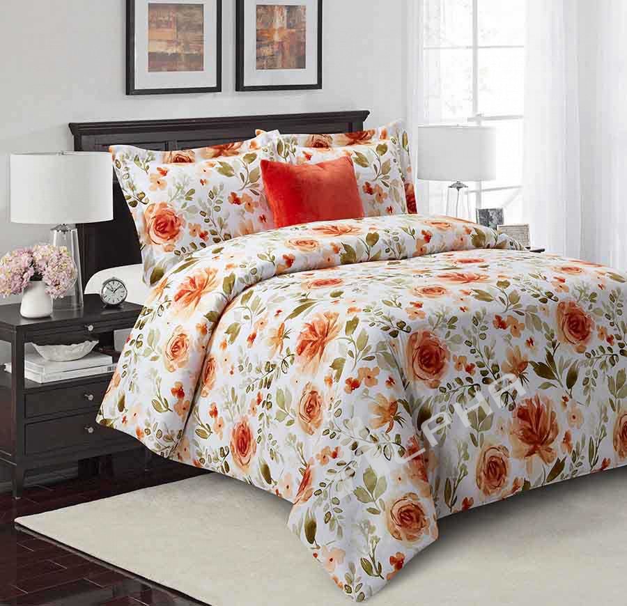 Indulge in the luxury of our floral printed girls' comforter sets