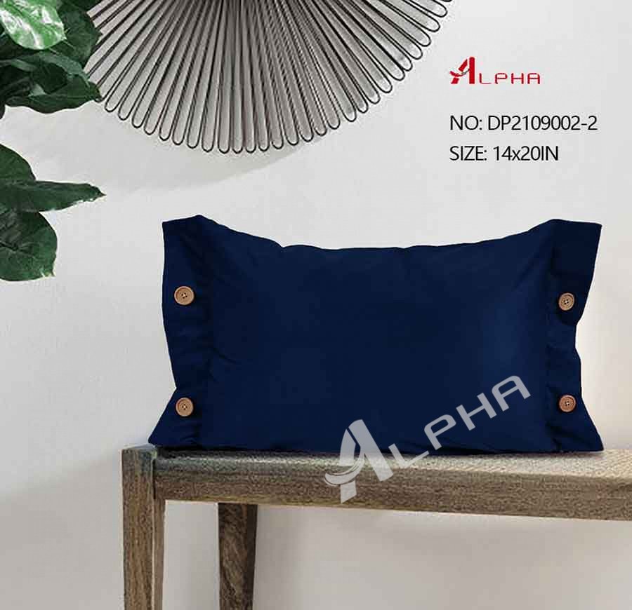 Blue 100% Washed Cotton Decorative Pillows