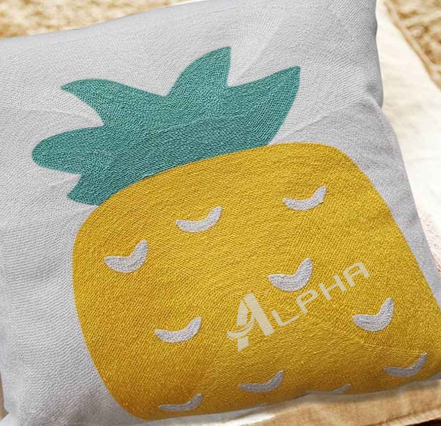 Square pineapple decorative pillow 20 x 20 inch