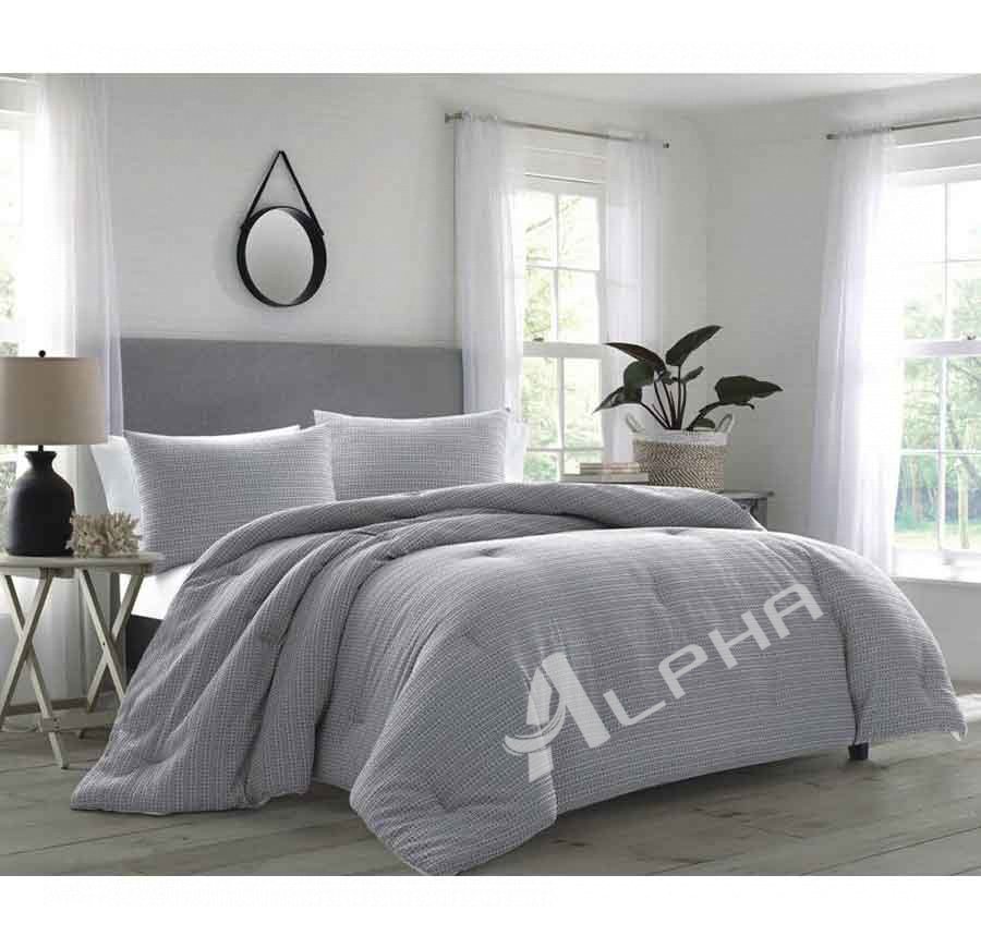 Experience Serene Comfort with Aubrey Grey Comforter Sets