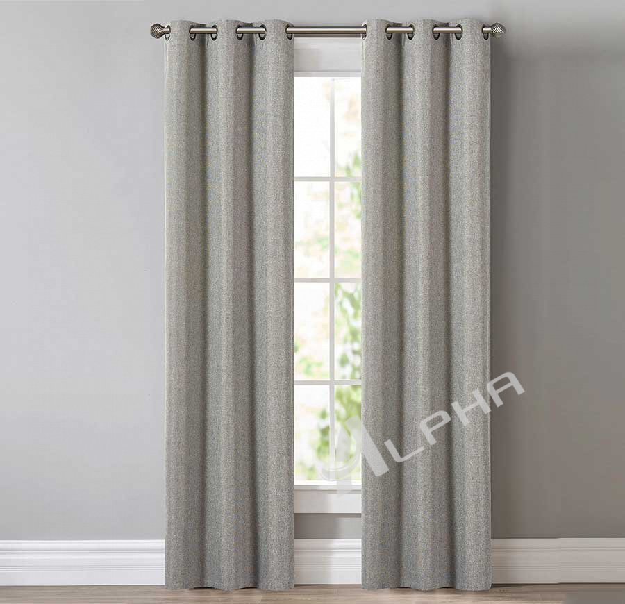 Acadia-Grey Blackout Grommet Window Curtain