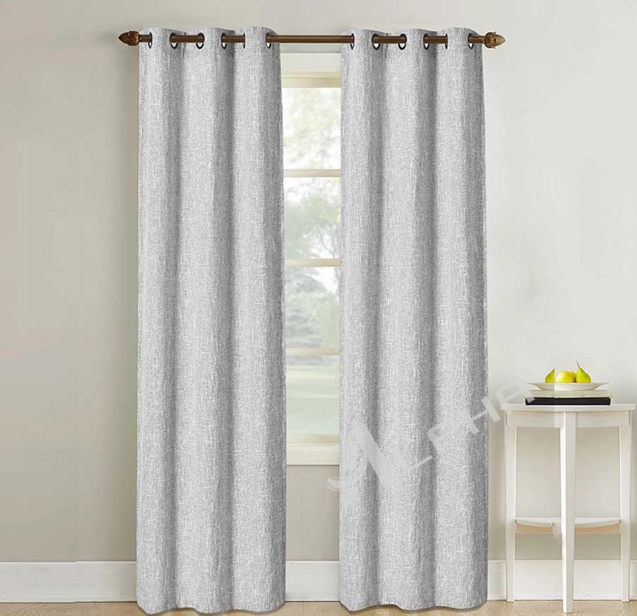Aspen-Grey Blackout Grommet Window Curtain