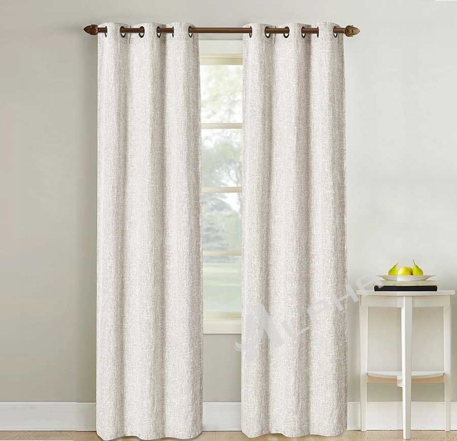 Aspen-Ivory Blackout Grommet Window Curtain Pair