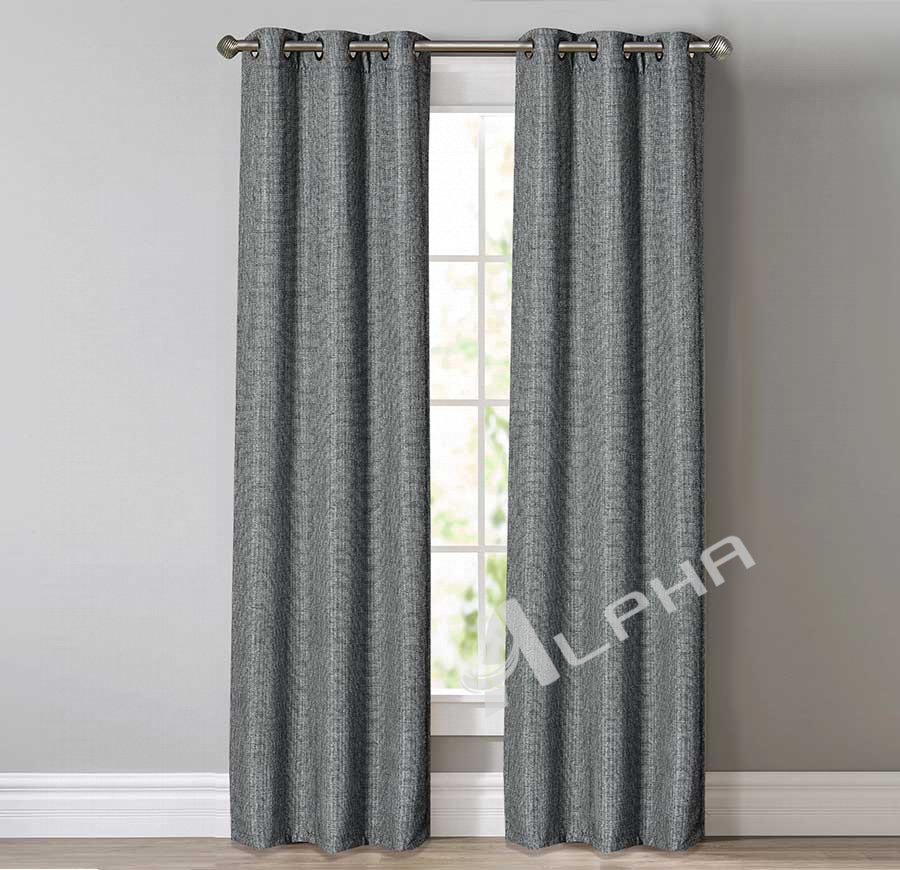 Coronado-Grey Grommet Curtain Set