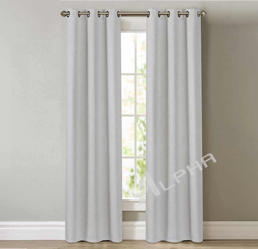 Denali-Grey Total Blackout Grommet Curtain Panel