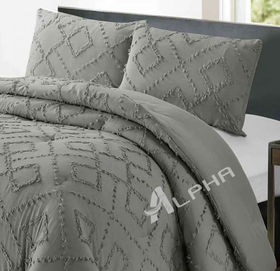 Annie Jacquard -dark grey Comforter Sets
