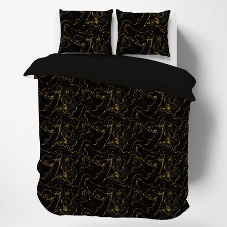 New fall and winter 2022 black and gold marble Duvet Comforter Bedding Set Cotton or microfiber polyester
