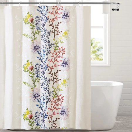 Beautiful  dahlia pattern shower curtain