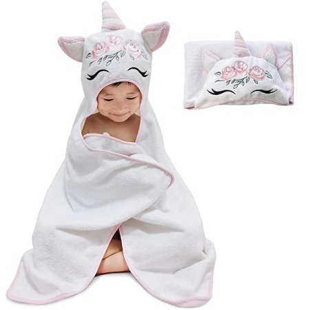 100% Cotton Terry Toddler Hooded Bath Towel
