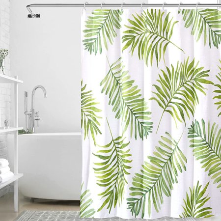 Plam shower curtain——bring you back to summer
