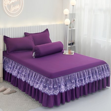 2023 new design bed skirt european and americanstyle with lace decorative bedspread